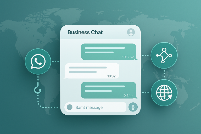 AI 分析 WhatsApp Business 對話的自動化客服系統，展示購買意圖分析與國際貿易智能跟進功能