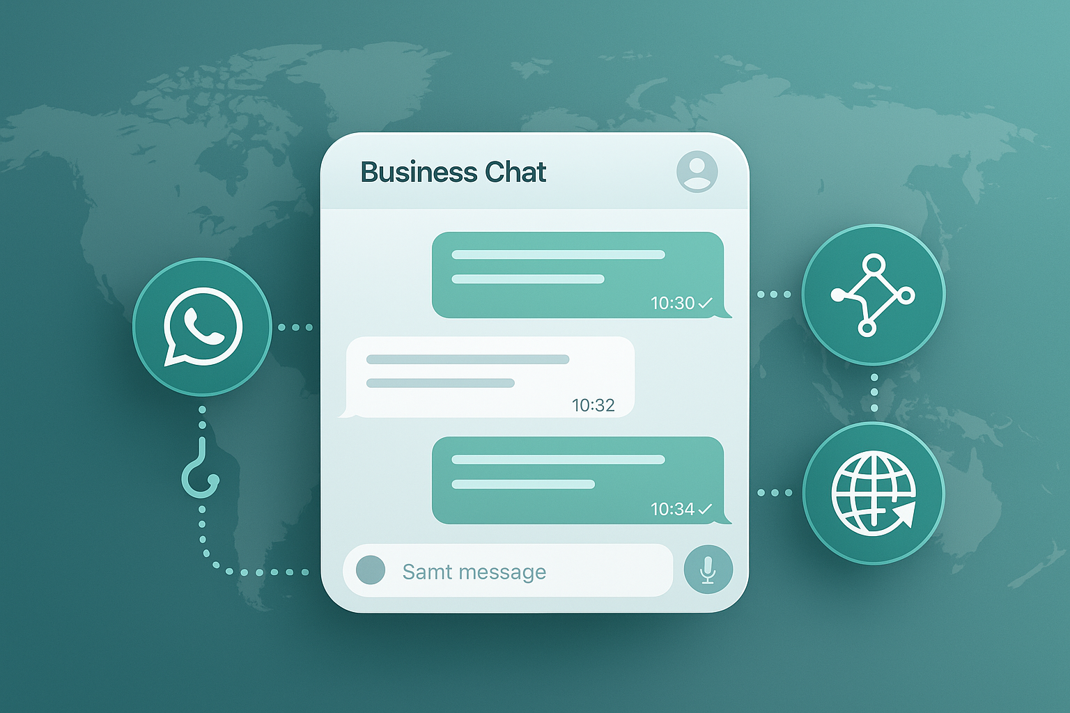 AI 分析 WhatsApp Business 對話的自動化客服系統，展示購買意圖分析與國際貿易智能跟進功能